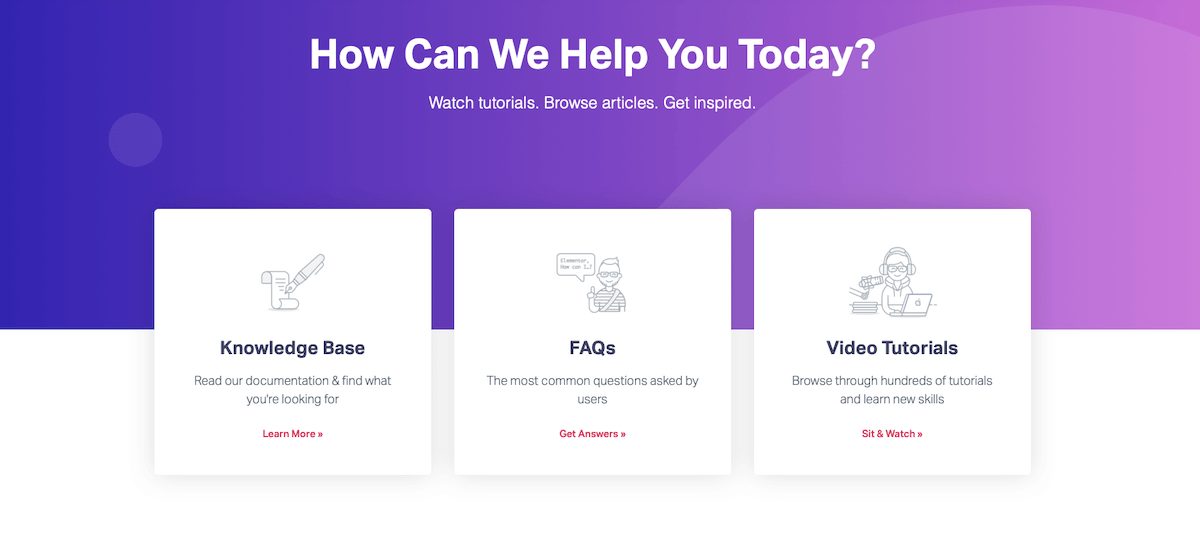 elementor support