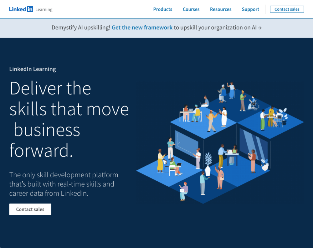 LinkedIn Learning: Deliver the skills that move business forward.